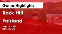 Rock Hill  vs Fairland  Game Highlights - Sept. 1, 2021