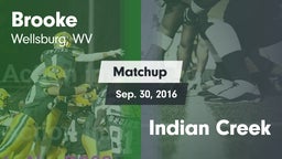 Matchup: Brooke vs. Indian Creek 2016