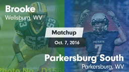 Matchup: Brooke vs. Parkersburg South  2016