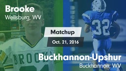 Matchup: Brooke vs. Buckhannon-Upshur  2016