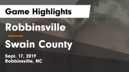 Robbinsville  vs Swain County  Game Highlights - Sept. 17, 2019