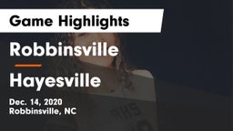 Robbinsville  vs Hayesville Game Highlights - Dec. 14, 2020