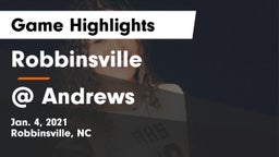 Robbinsville  vs @ Andrews  Game Highlights - Jan. 4, 2021