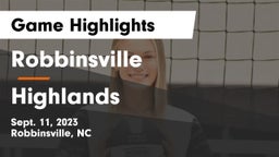 Robbinsville  vs Highlands  Game Highlights - Sept. 11, 2023