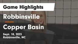 Robbinsville  vs Copper Basin  Game Highlights - Sept. 18, 2023