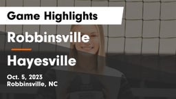 Robbinsville  vs Hayesville Game Highlights - Oct. 5, 2023