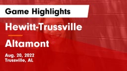 Hewitt-Trussville  vs Altamont Game Highlights - Aug. 20, 2022