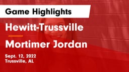 Hewitt-Trussville  vs Mortimer Jordan  Game Highlights - Sept. 12, 2022