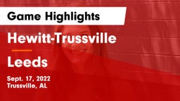 Hewitt-Trussville  vs Leeds  Game Highlights - Sept. 17, 2022