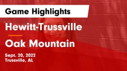 Hewitt-Trussville  vs Oak Mountain  Game Highlights - Sept. 20, 2022
