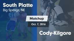 Matchup: South Platte vs. Cody-Kilgore 2016