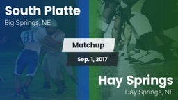 Matchup: South Platte vs. Hay Springs  2017