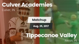 Matchup: Culver Academies vs. Tippecanoe Valley  2017