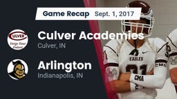 Recap: Culver Academies vs. Arlington  2017