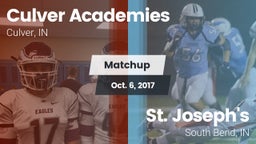 Matchup: Culver Academies vs. St. Joseph's  2017