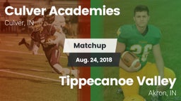 Matchup: Culver Academies vs. Tippecanoe Valley  2018