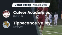 Recap: Culver Academies vs. Tippecanoe Valley  2018