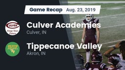 Recap: Culver Academies vs. Tippecanoe Valley  2019