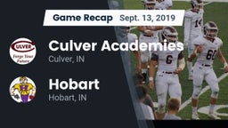 Recap: Culver Academies vs. Hobart  2019