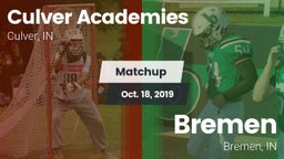 Matchup: Culver Academies vs. Bremen  2019