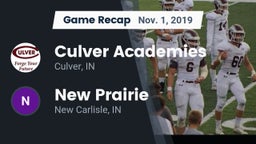 Recap: Culver Academies vs. New Prairie  2019