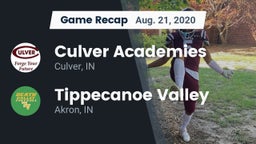 Recap: Culver Academies vs. Tippecanoe Valley  2020