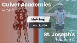 Matchup: Culver Academies vs. St. Joseph's  2020