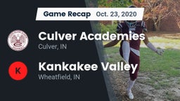 Recap: Culver Academies vs. Kankakee Valley  2020