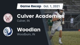 Recap: Culver Academies vs. Woodlan  2021