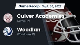 Recap: Culver Academies vs. Woodlan  2022