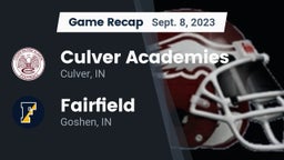 Recap: Culver Academies vs. Fairfield  2023