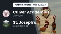 Recap: Culver Academies vs. St. Joseph's  2023