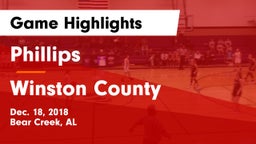 Phillips  vs Winston County  Game Highlights - Dec. 18, 2018