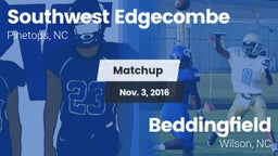 Matchup: Southwest Edgecombe vs. Beddingfield  2016