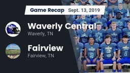 Recap: Waverly Central  vs. Fairview  2019