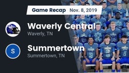 Recap: Waverly Central  vs. Summertown  2019