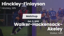 Matchup: Hinckley-Finlayson vs. Walker-Hackensack-Akeley  2018