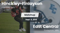 Matchup: Hinckley-Finlayson vs. East Central  2019