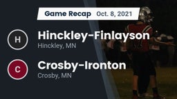 Recap: Hinckley-Finlayson  vs. Crosby-Ironton  2021