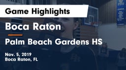 Boca Raton  vs Palm Beach Gardens HS Game Highlights - Nov. 5, 2019