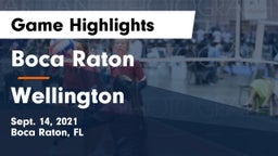 Boca Raton  vs Wellington Game Highlights - Sept. 14, 2021