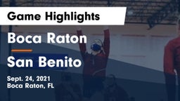 Boca Raton  vs San Benito Game Highlights - Sept. 24, 2021