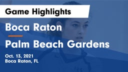 Boca Raton  vs Palm Beach Gardens Game Highlights - Oct. 13, 2021