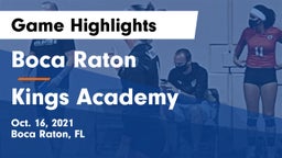 Boca Raton  vs Kings Academy Game Highlights - Oct. 16, 2021