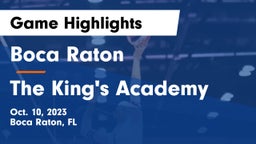Boca Raton  vs The King's Academy Game Highlights - Oct. 10, 2023