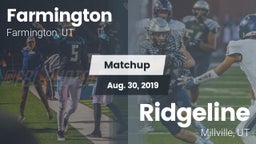Matchup: Farmington High Scho vs. Ridgeline  2019