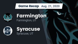 Recap: Farmington  vs. Syracuse  2020