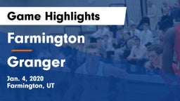 Farmington  vs Granger  Game Highlights - Jan. 4, 2020