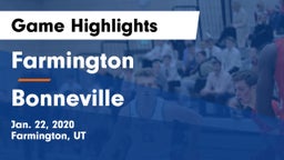 Farmington  vs Bonneville  Game Highlights - Jan. 22, 2020