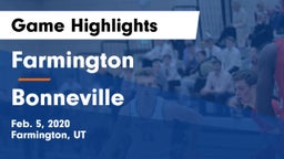 Farmington  vs Bonneville  Game Highlights - Feb. 5, 2020